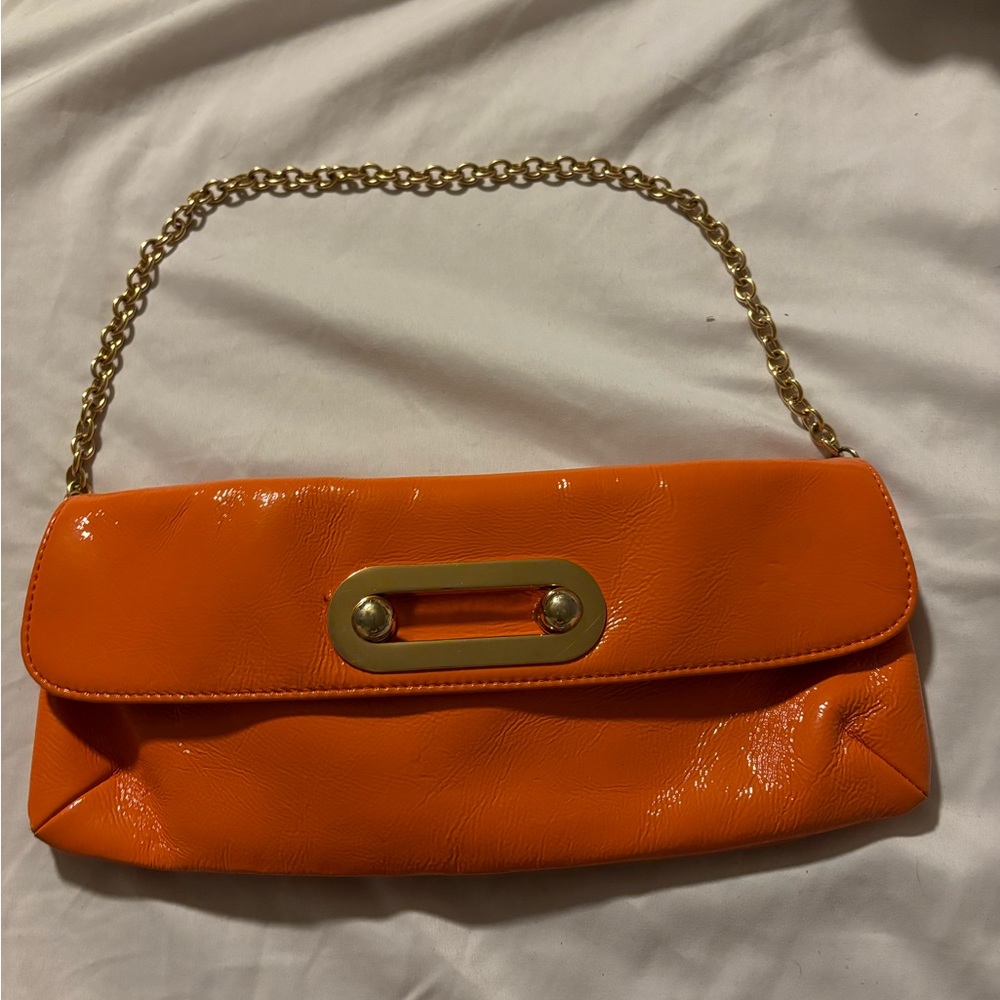 Orange Hobo Purse Y2K